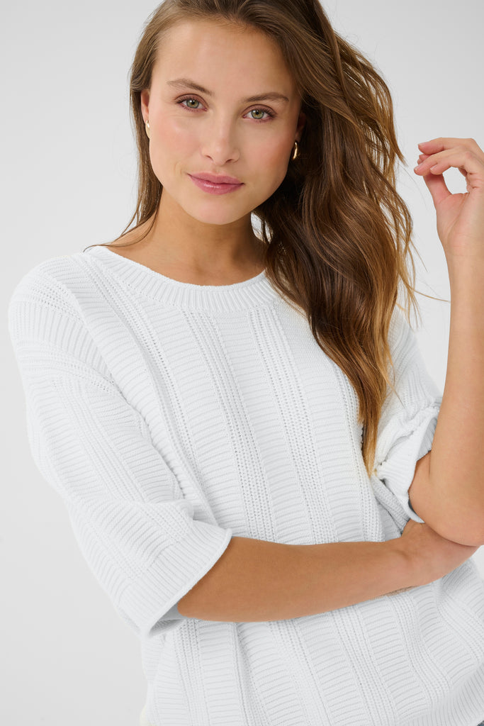 Kaffe Whitney Pullover- Chalk
