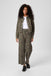 Kaffe Leondra High-Waist Straight Jeans- Feather Gray/Black Animal Print