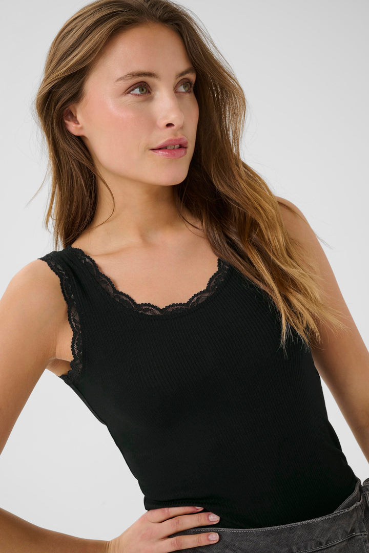 Kaffe Omi Tank Top- Black