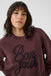 Kaffe Berta 'Bonjour' Sweatshirt- Fudge