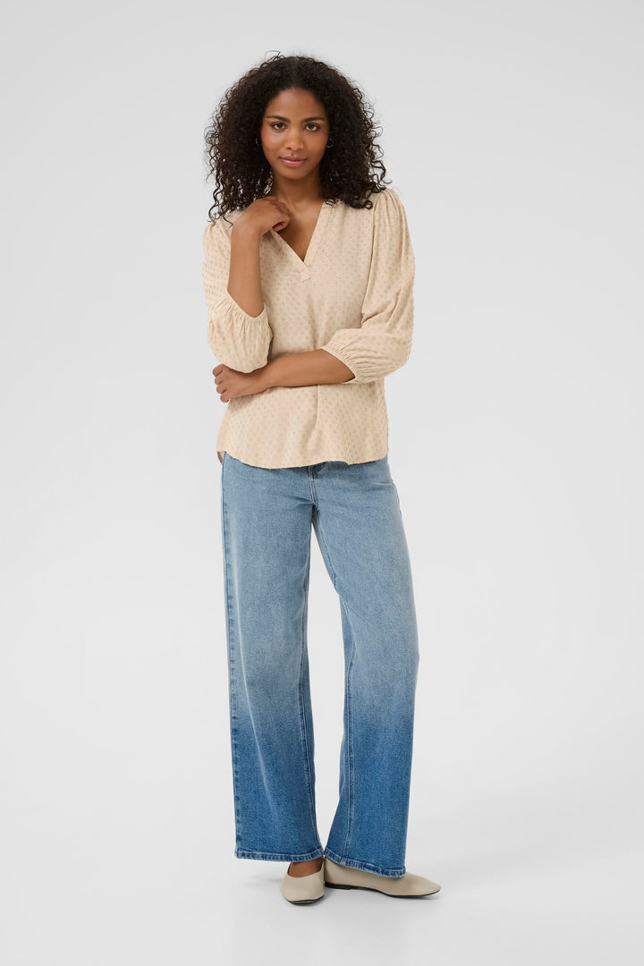 Kaffe Annika Blouse- Feather Gray