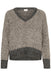 Kaffe Melinda Pullover- Dark Grey/ Feather Gray