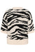 Kaffe Sandra Pullover - Turtledove/ Black Animal