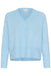 Kate Niel V Neck Pullover- Powder Blue