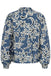 Kaffe Dahlia Blouse - Bering Sea/White