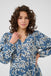 Kaffe Dahlia Dress - Berling Sea/White