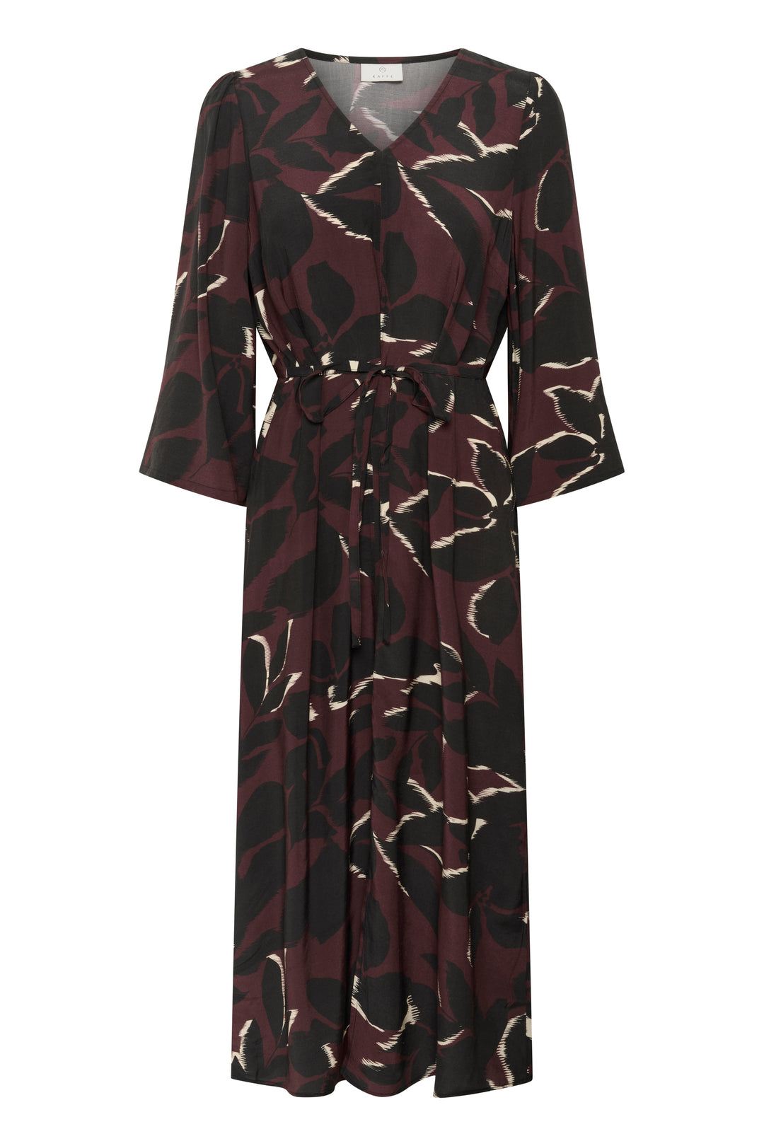 Kaffe Mille Dress - Windsor Wine/ Black Flower