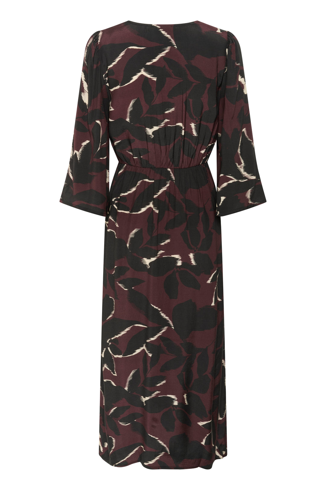 Kaffe Mille Dress - Windsor Wine/ Black Flower