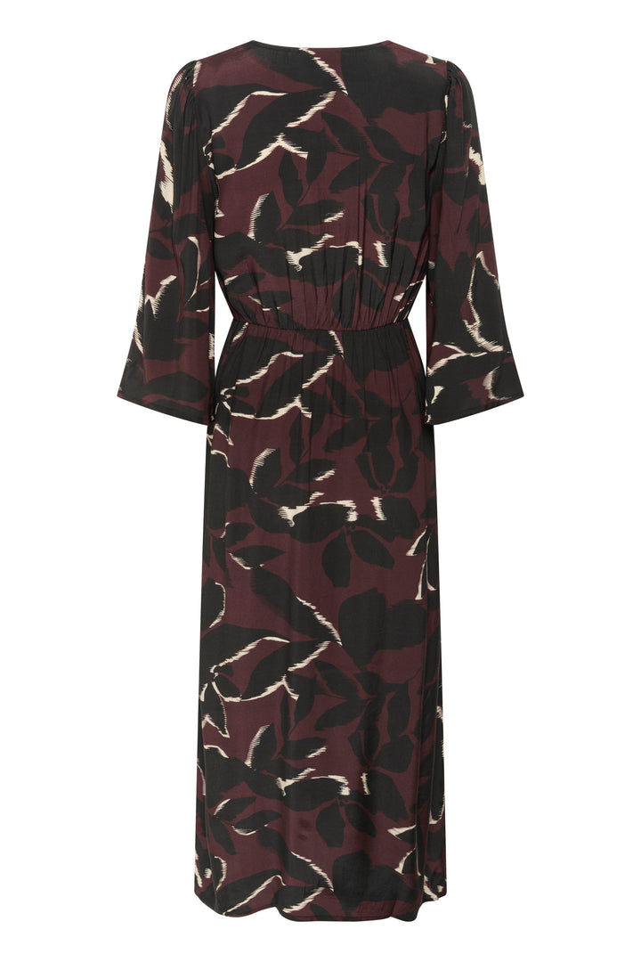 Kaffe Mille Dress - Windsor Wine/ Black Flower