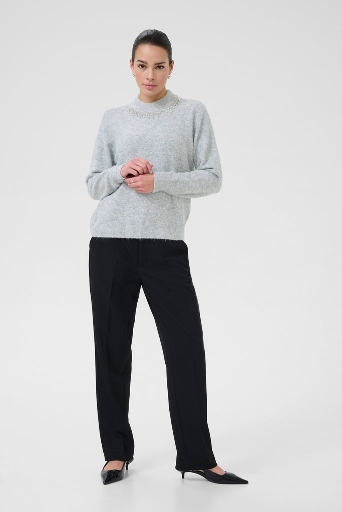 Kaffe Roxy Pullover - light grey melang