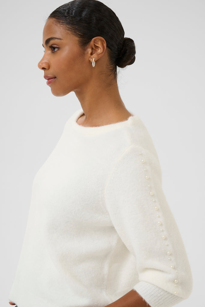 Kaffe Betty Pullover - Chalk