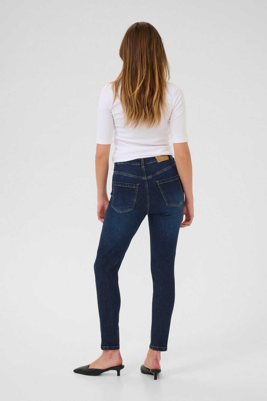 Kaffe Willow Slim Fit Jeans - Dark Blue Denim