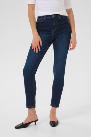 Kaffe Willow Slim Fit Jeans - Dark Blue Denim