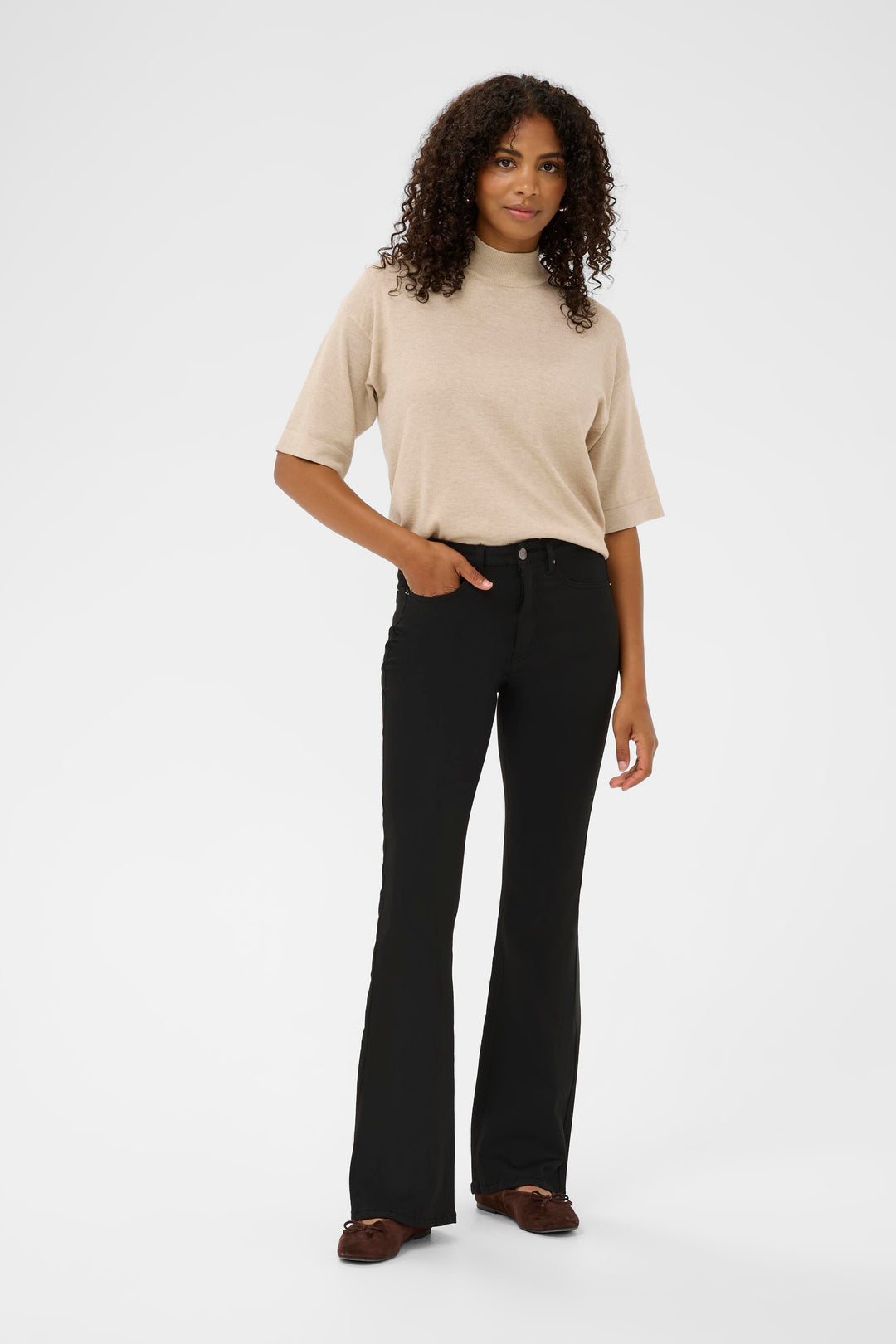 Kaffe Forest Slim Fit Jeans Black Deep
