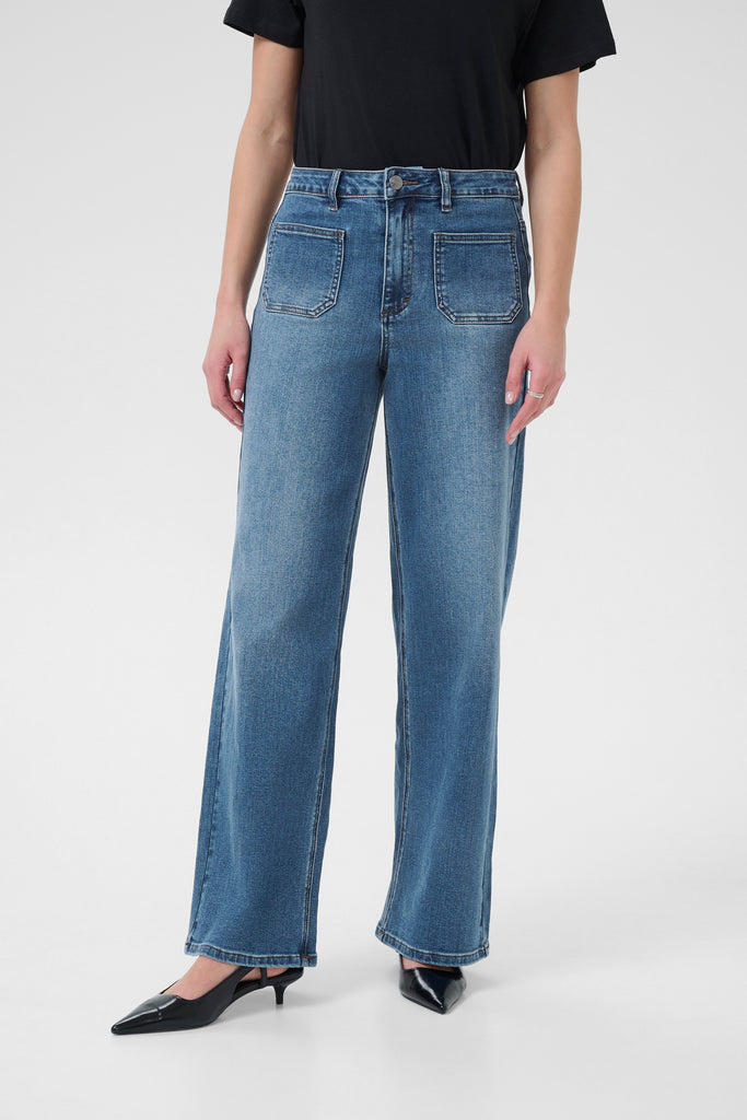 Kaffe Brook Regular Fit Jeans - Medium Blue