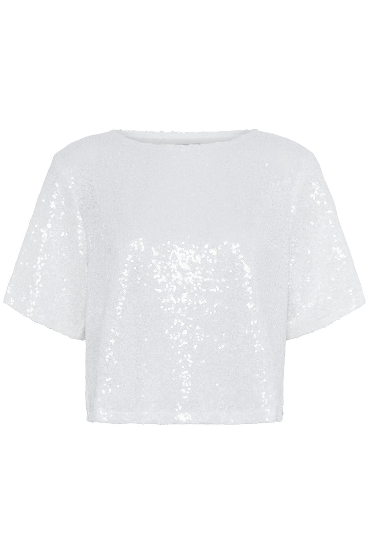Kaffe Miranda Sequin Blouse - Chalk