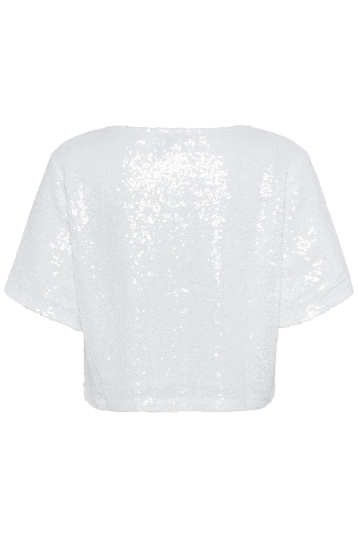 Kaffe Miranda Sequin Blouse - Chalk