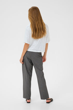 Kaffe Miranda Sequin Blouse - Chalk