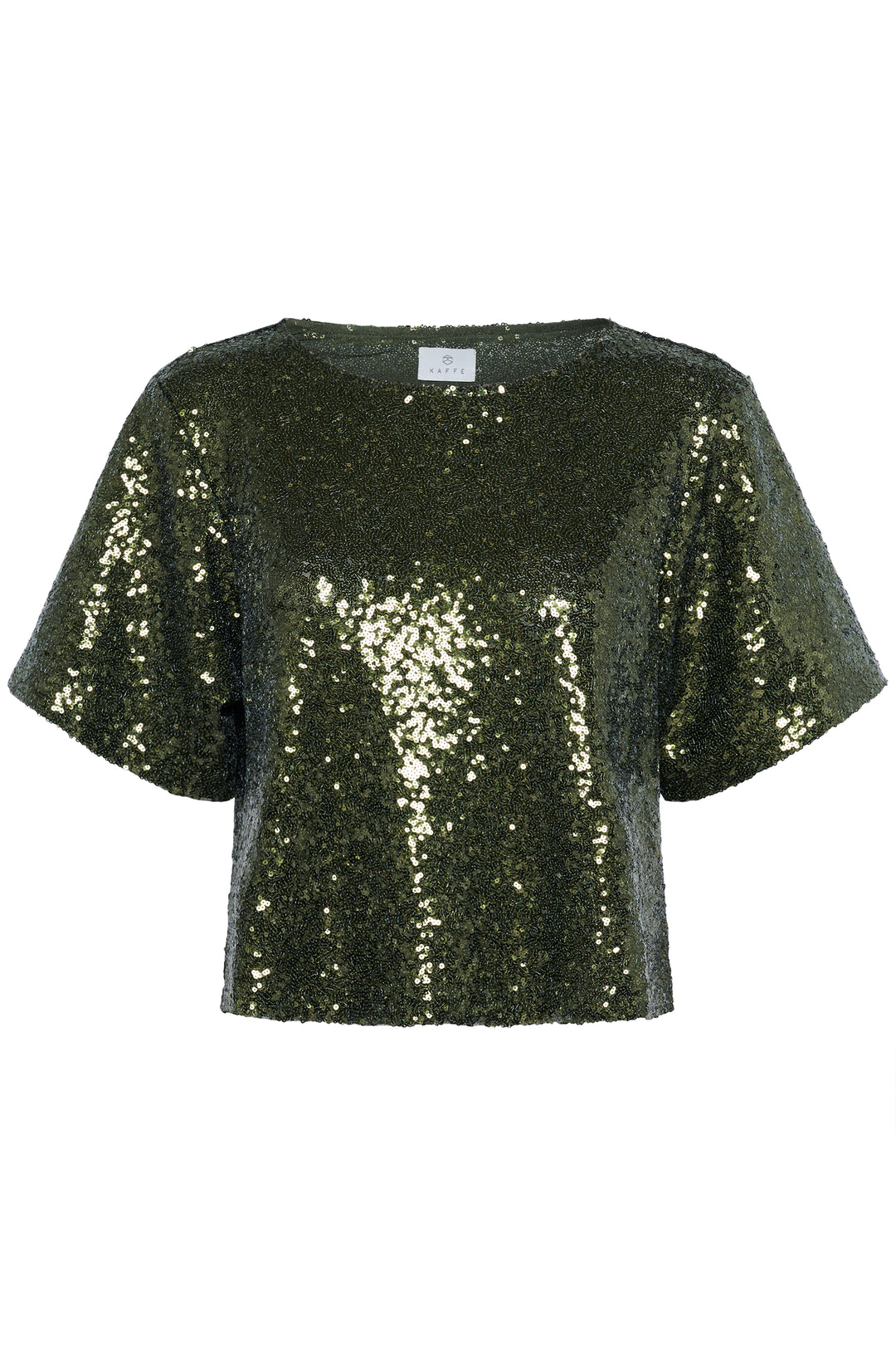 Kaffe Miranda Sequin Blouse - Ivy Green