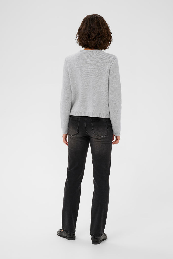 Kate Bowie Cardigan- Grey Melange