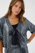 Kaffe Lau Sequin Cardigan - Dark Silver