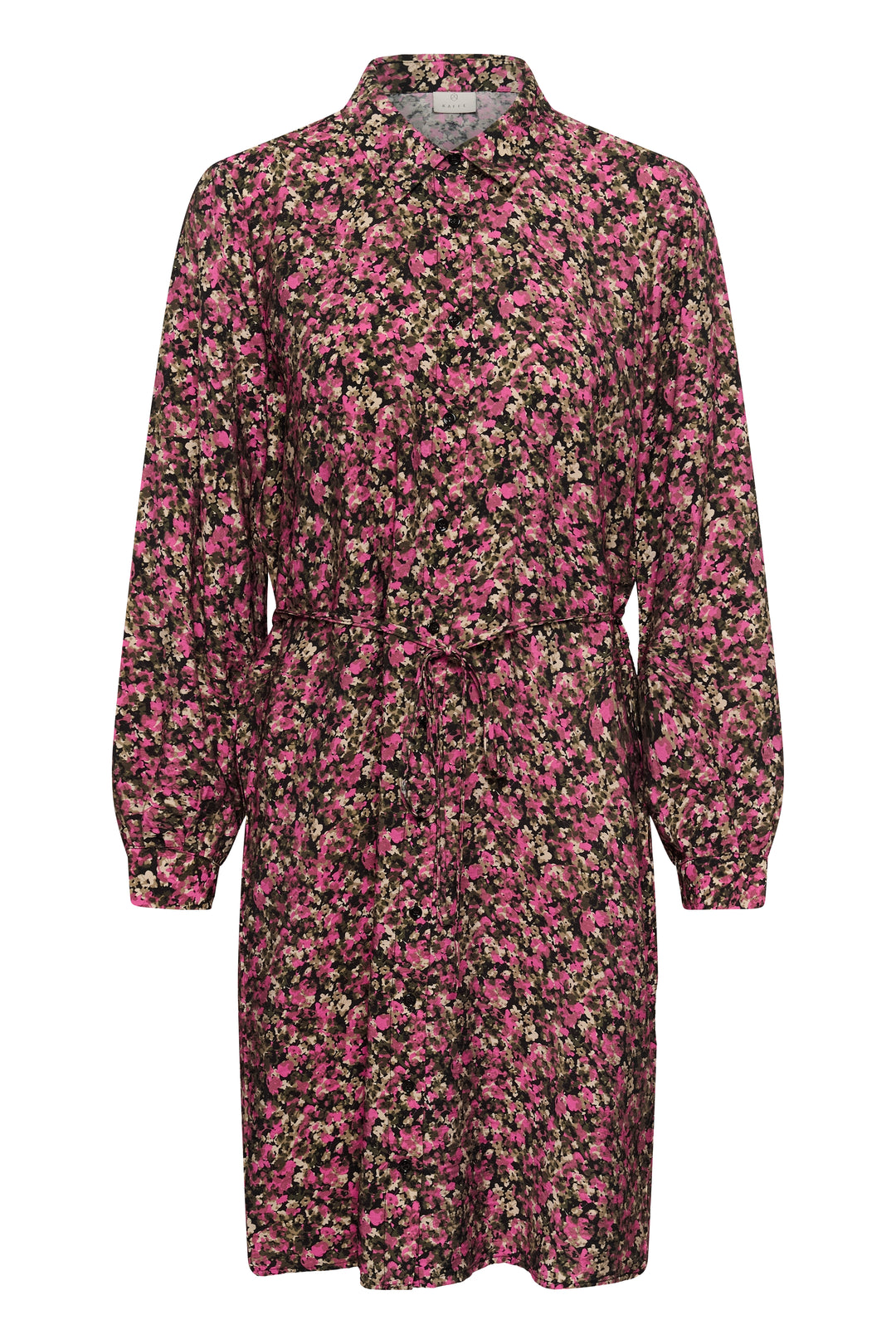 Kaffe KAbella Shirt Dress - Pink Black Graphi