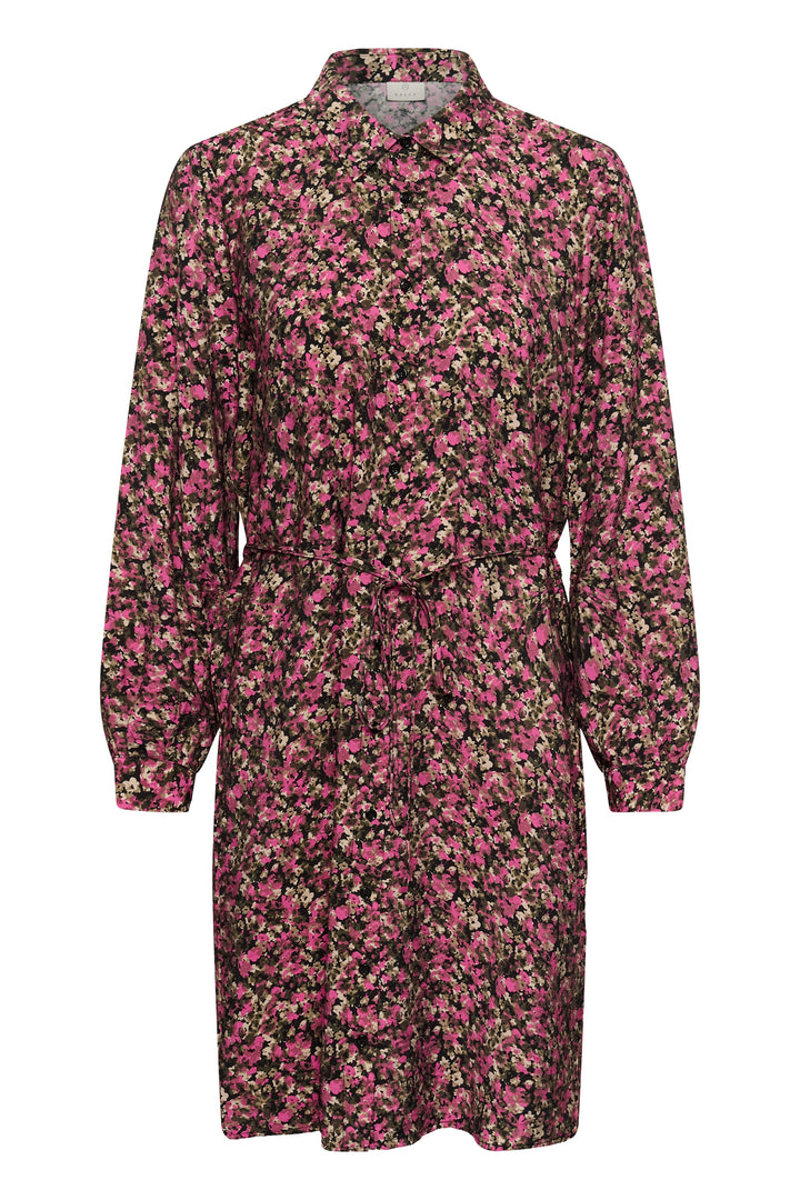 Kaffe KAbella Shirt Dress - Pink Black Graphi