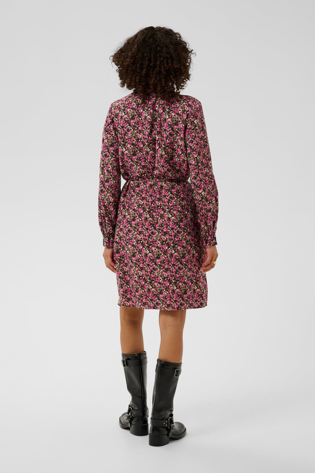 Kaffe KAbella Shirt Dress - Pink Black Graphi