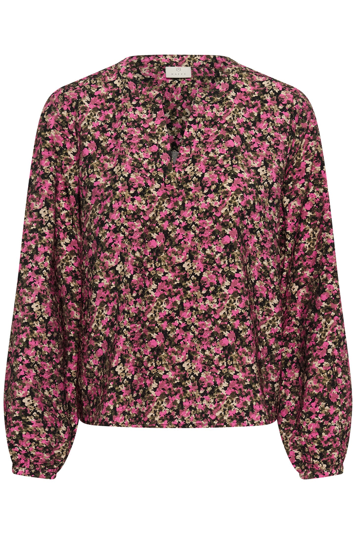 Kaffe KAbella Blouse - Pink Black Graphi