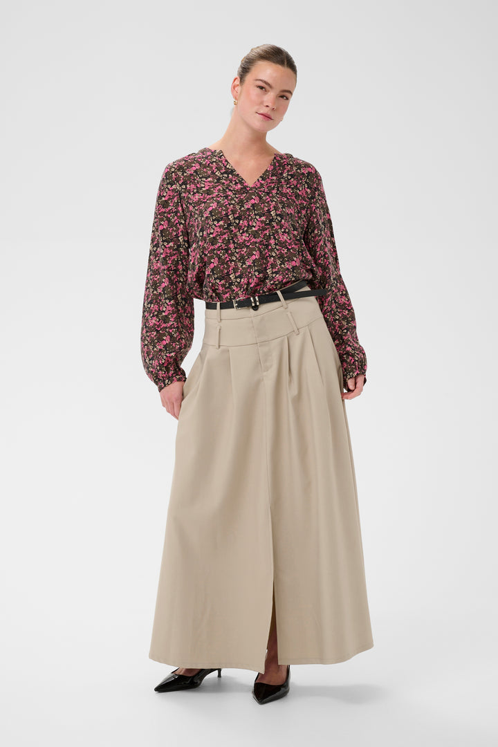 Kaffe KAbella Blouse - Pink Black Graphi