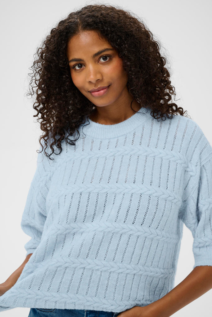 Kaffe KAmonia Pullover- Powder Blue Melange
