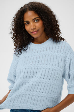 Kaffe KAmonia Pullover- Powder Blue Melange