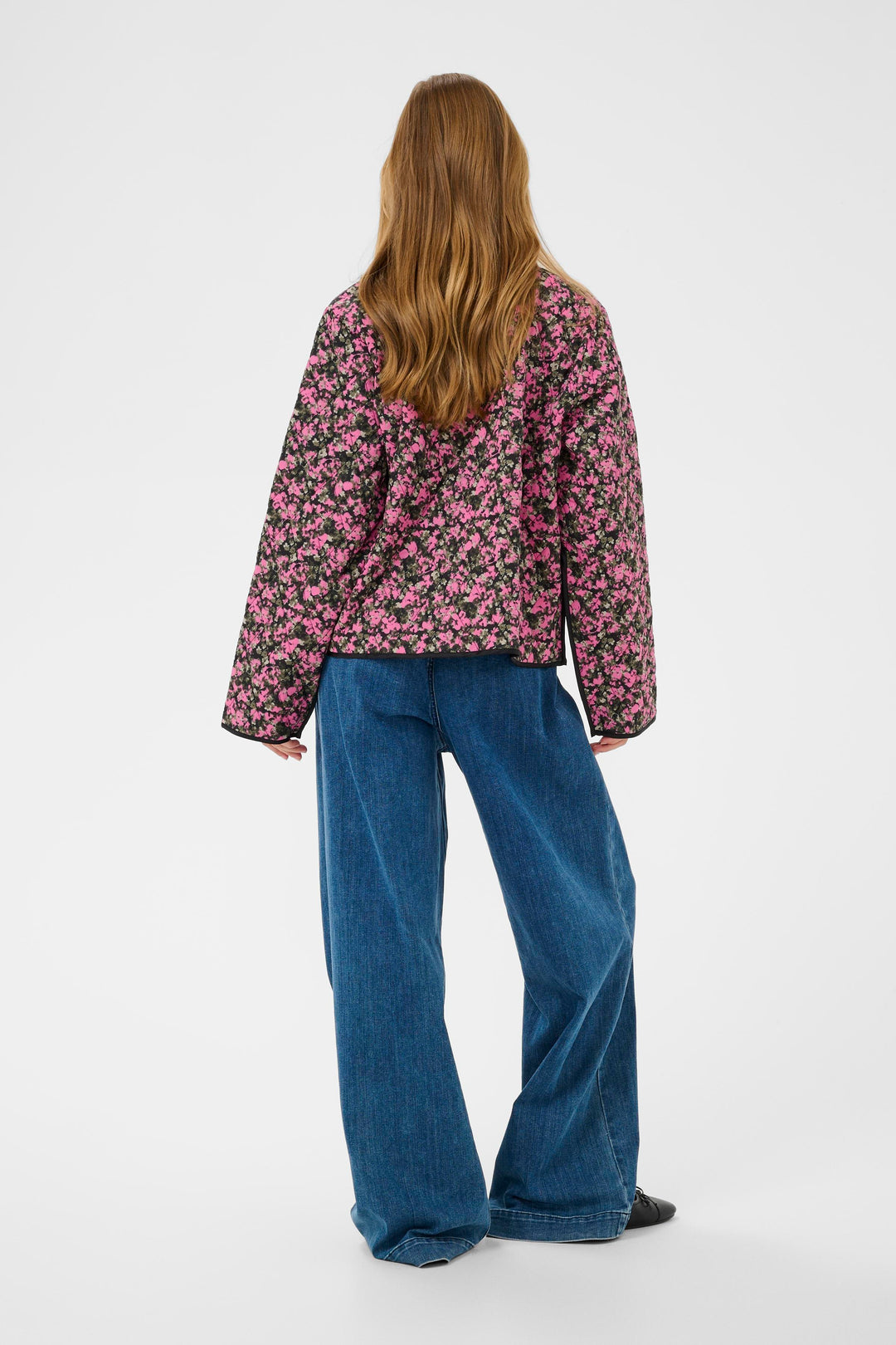 Kaffe KAnuria Jacket - Pink Black Graphi
