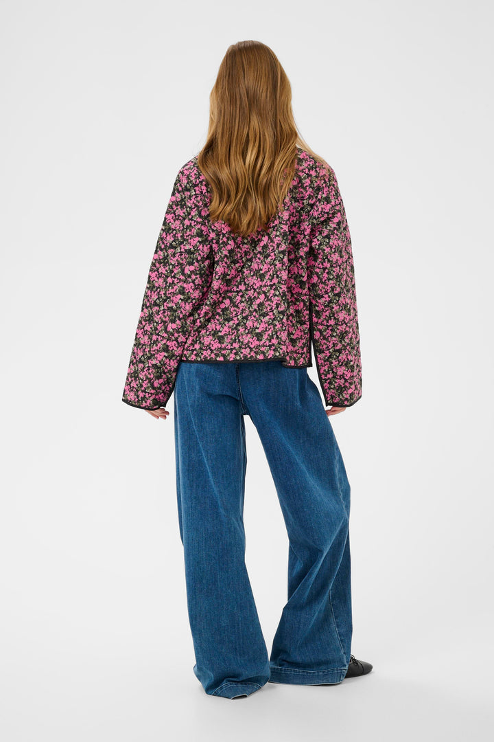 Kaffe KAnuria Jacket - Pink Black Graphi