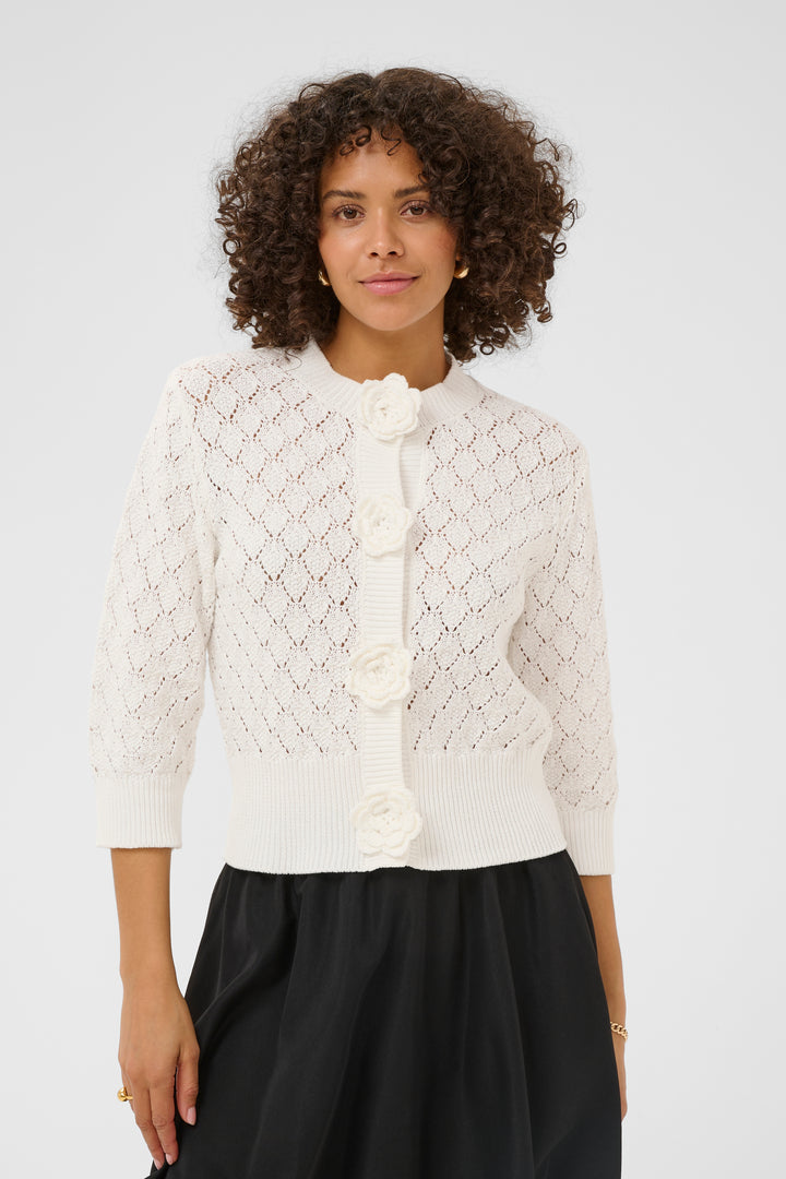 Kaffe Kathrine Cardigan-Chalk