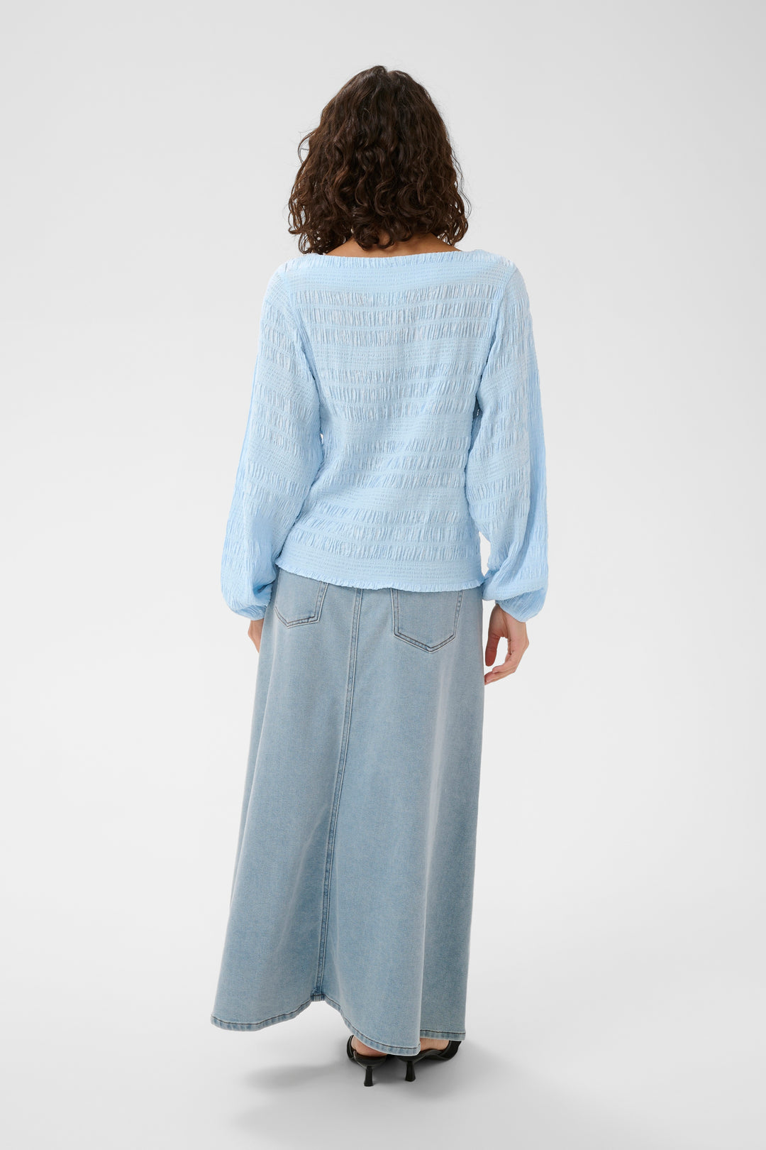 Kaffe Kourtney Blouse- Nantucket Breeze