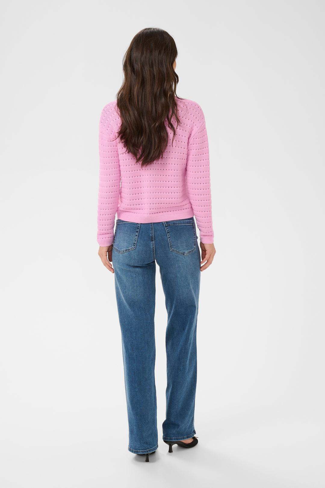 Kaffe Metta Pullover - Pink Frosting