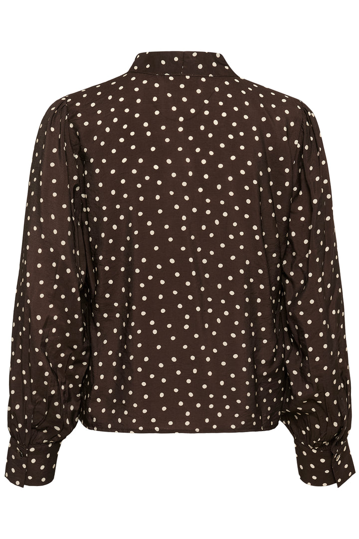 Kaffe KAdotte Blouse- Coffee Bean Turtle