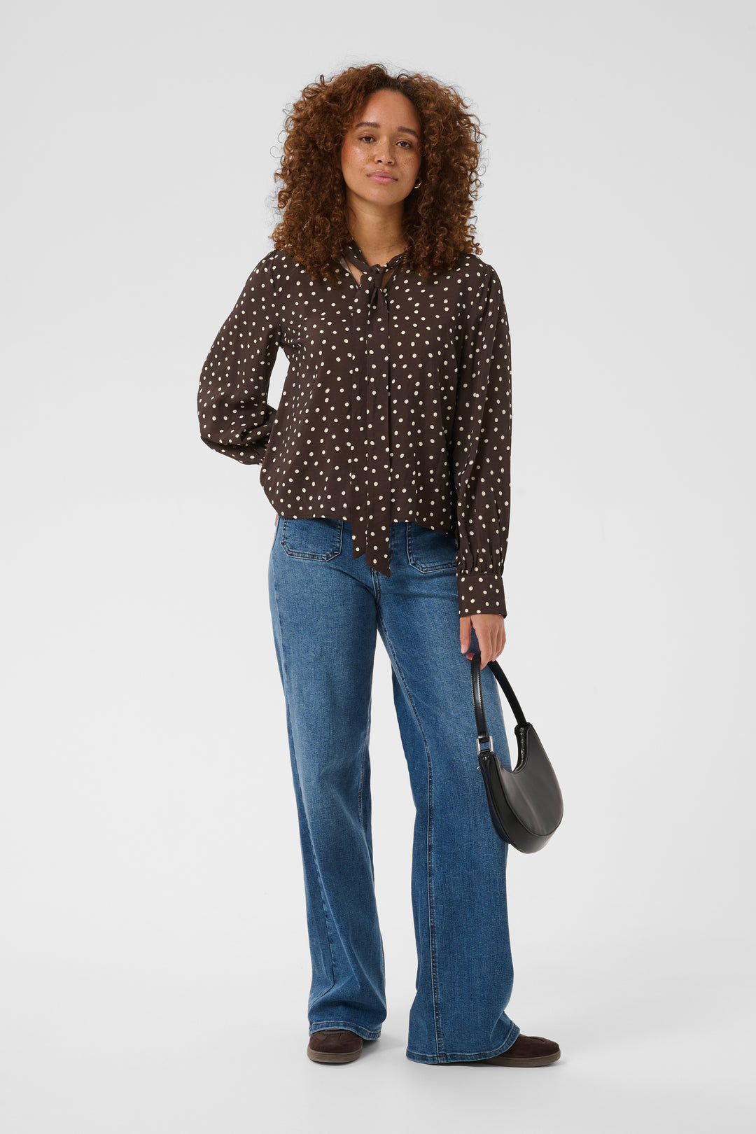 Kaffe KAdotte Blouse- Coffee Bean Turtle