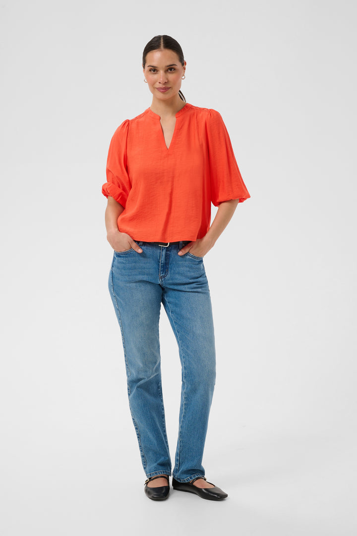 Kaffe KAalberta Blouse- Tigerlily