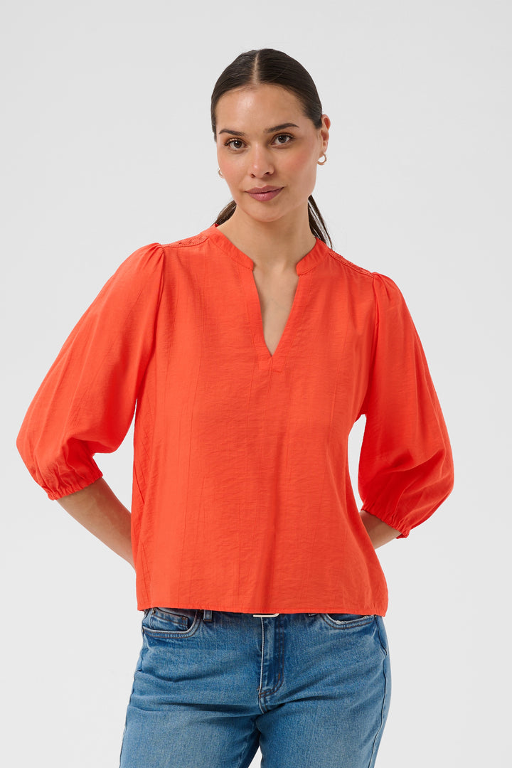 Kaffe KAalberta Blouse- Tigerlily