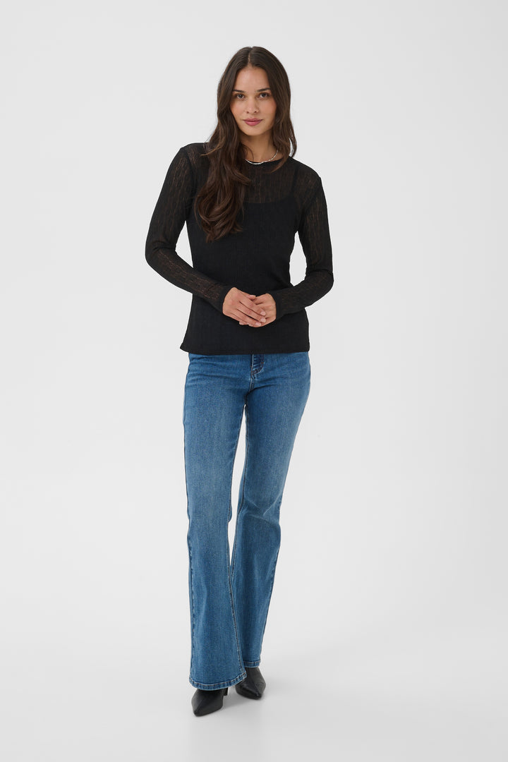 Kaffe Allison Top- Deep Black