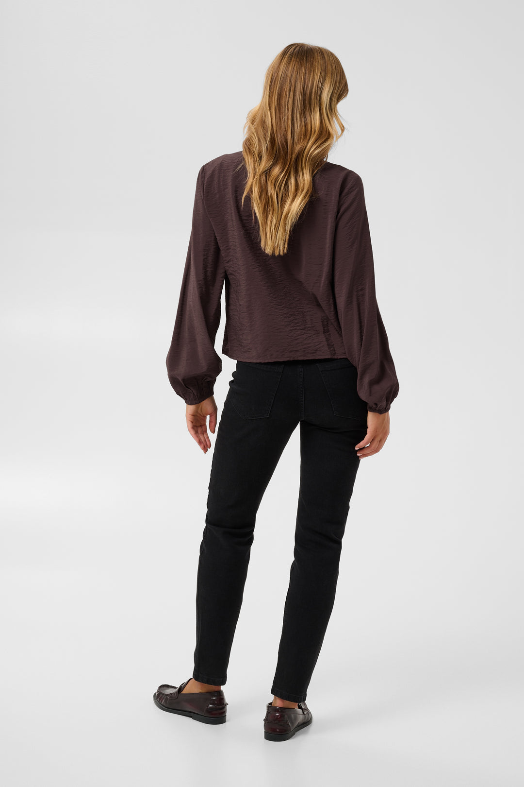 Kaffe Galina Blouse- Fudge