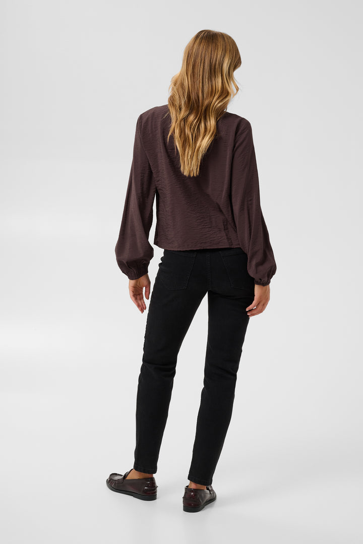 Kaffe Galina Blouse- Fudge