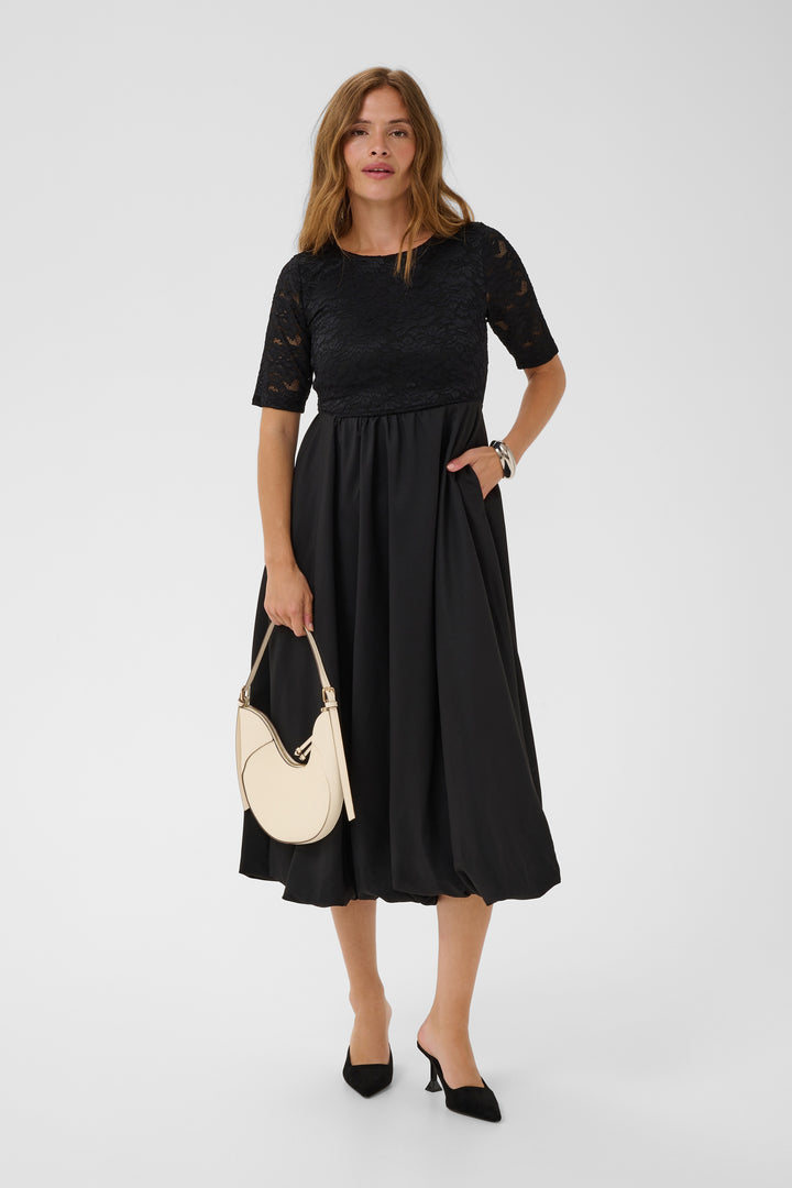 Kaffe Kiri Dress- Deep Black