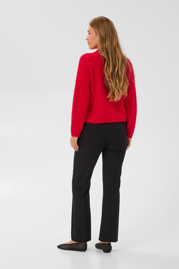Kaffe Jordan Knit Pullover- Crimson