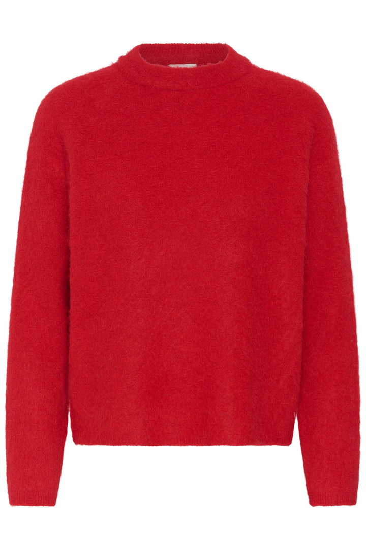 Kaffe Jordan Knit Pullover- Crimson