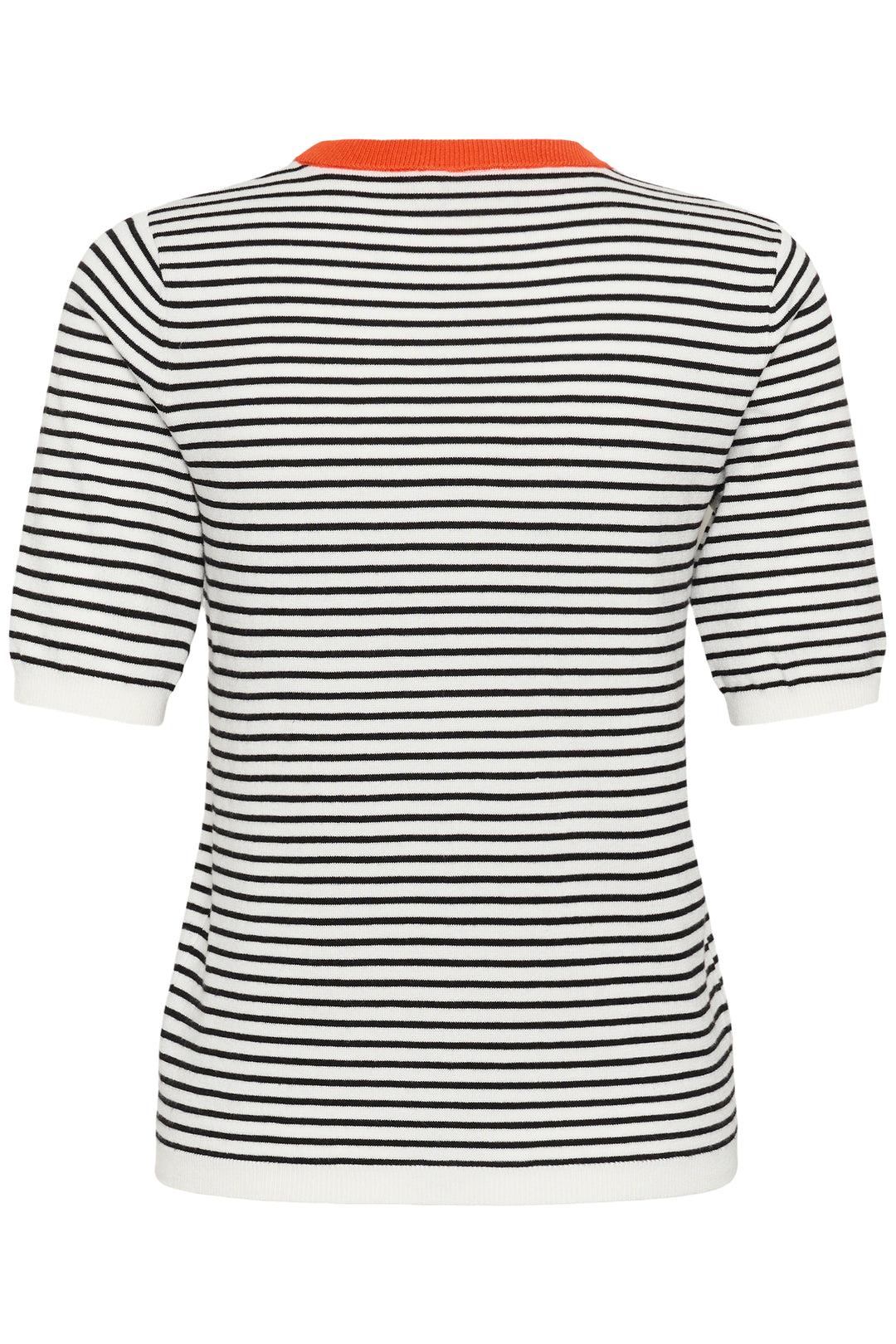 Kaffe Kalizza Narrow Striped Pullover- Chalk/Black Tigerlily