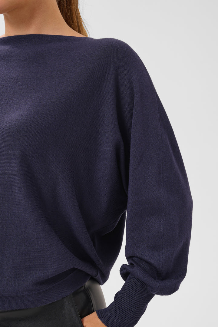 Kaffe KAlizza Batwing Pullover- Graphite