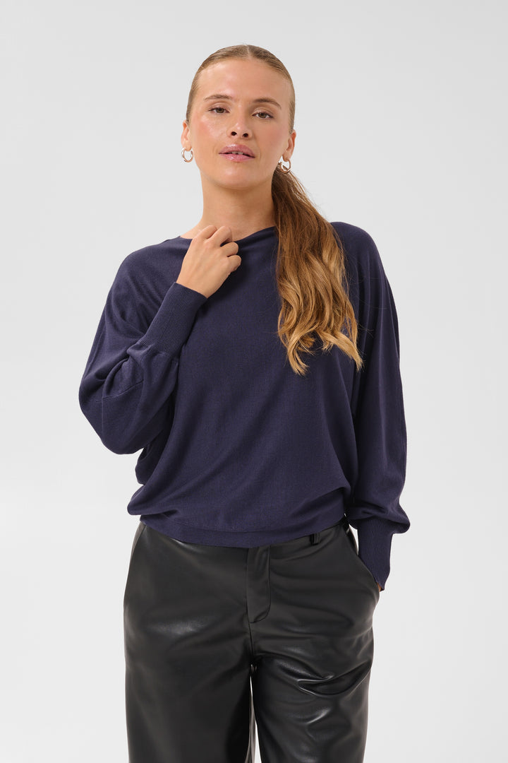 Kaffe KAlizza Batwing Pullover- Graphite